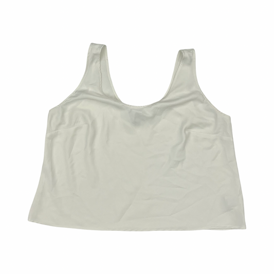 Blouse Sleeveless By A New Day In Cream, Size:Xxl