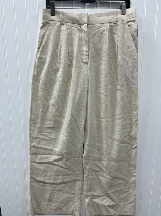 Pants Linen By Abercrombie And Fitch In Cream, Size:10P