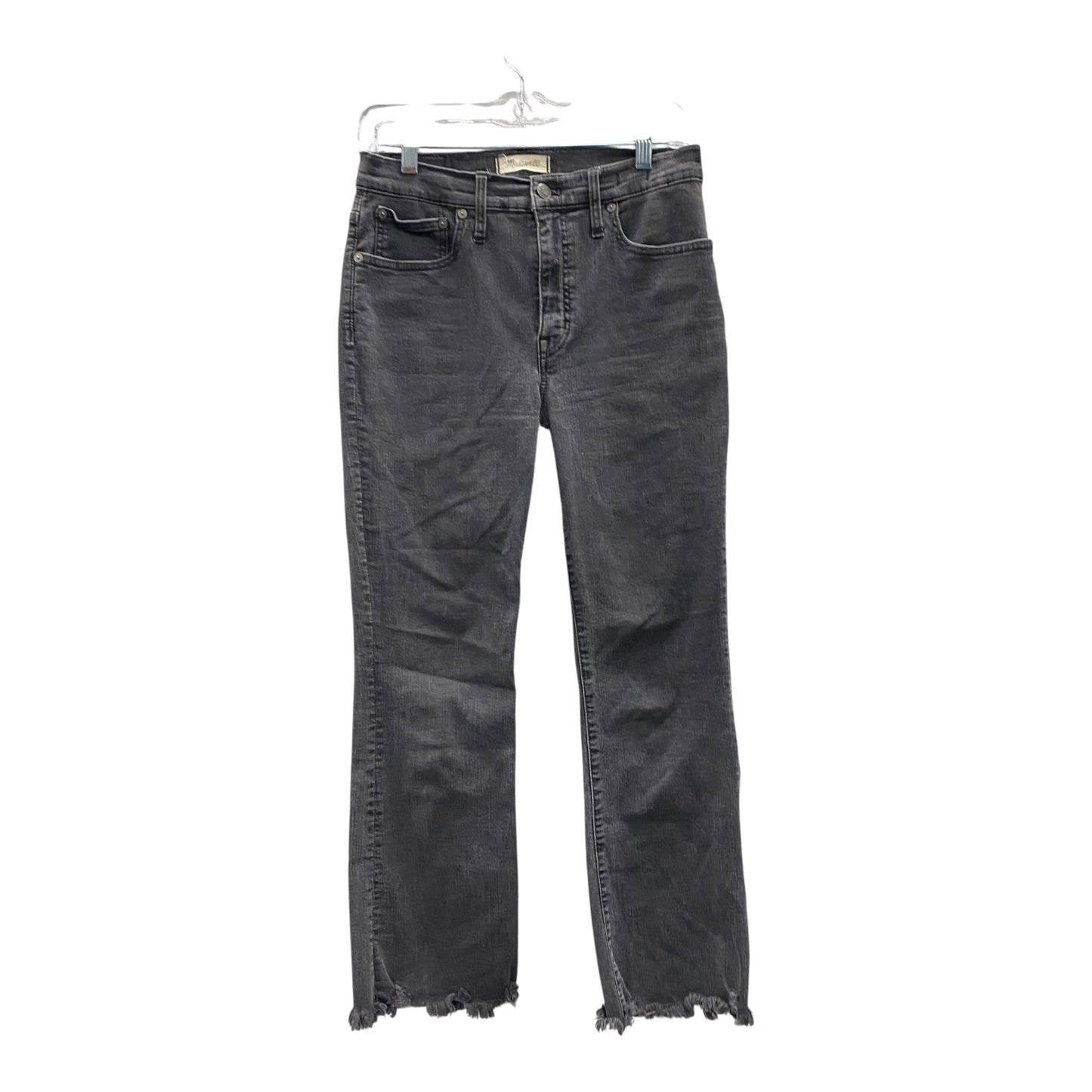 Jeans Cropped By Madewell In Grey, Size:6