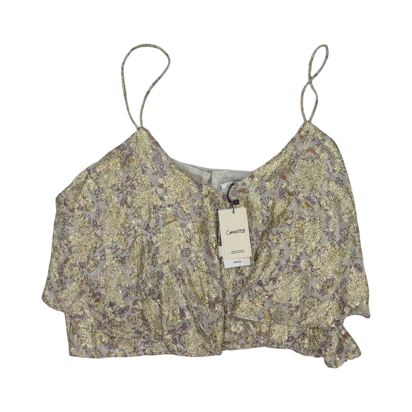 Tank Top By Mng In Gold, Size:Xxl