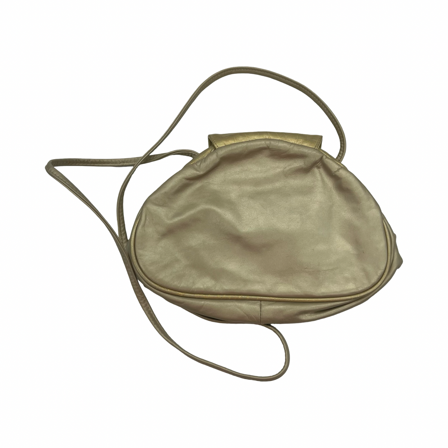 Crossbody By Clothes Mentor In Gold, Size:Small