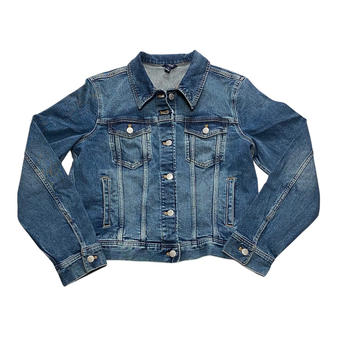Jacket Denim By J. Crew In Blue Denim, Size:M