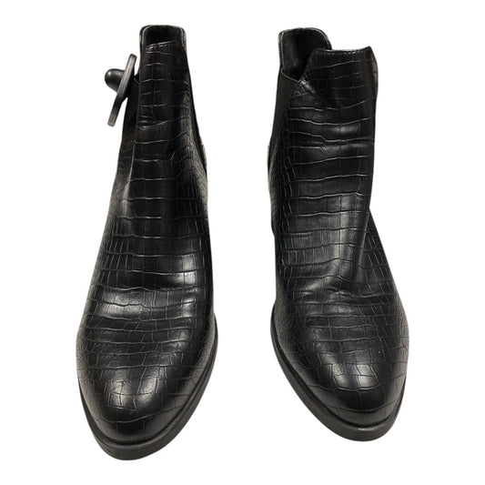 Boots Ankle Heels By Steve Madden In Black, Size:8.5