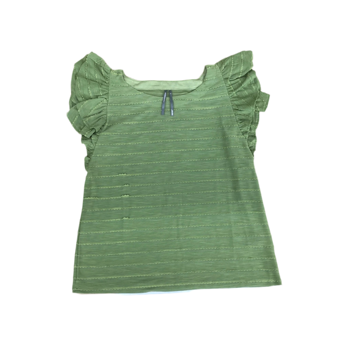 Blouse Short Sleeve By Anthropologie In Green, Size: S