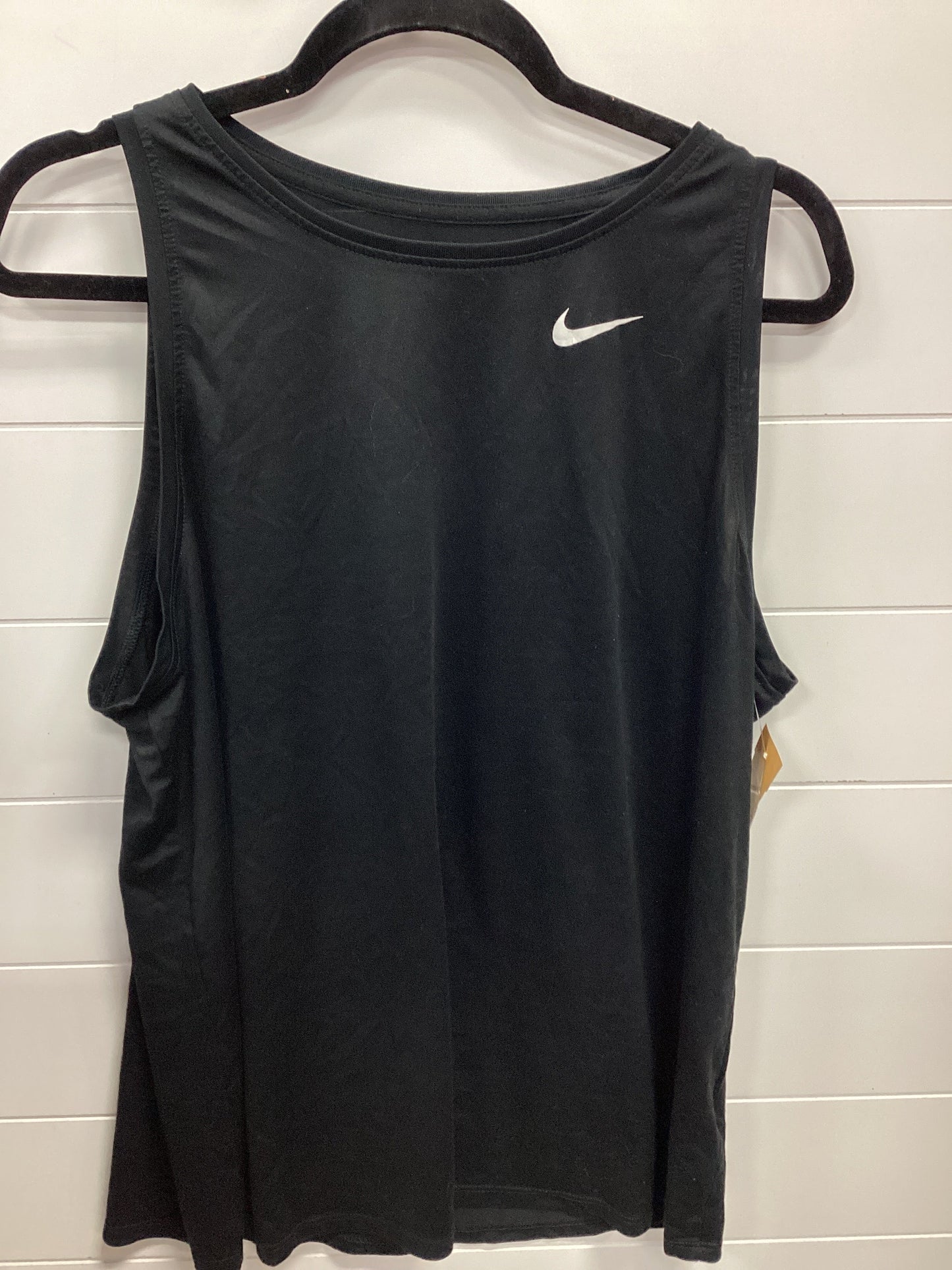Athletic Tank Top By Nike Apparel In Black, Size:2X