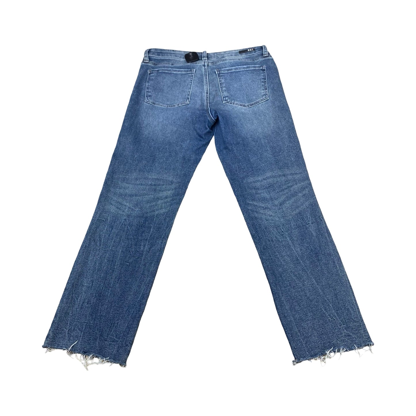 Jeans Straight By Kut In Blue Denim, Size:8