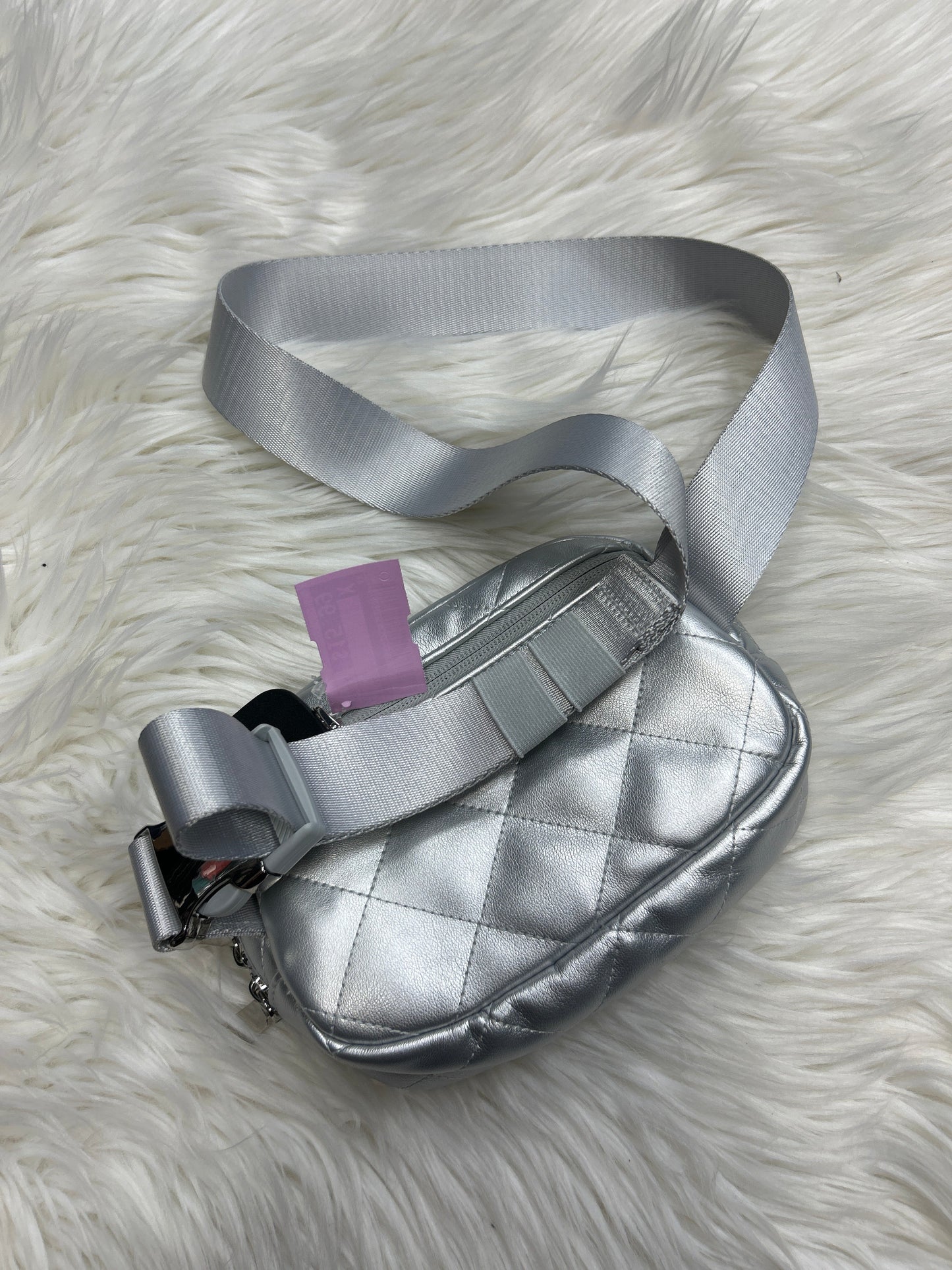 Belt Bag By Chicos In Silver, Size:Small