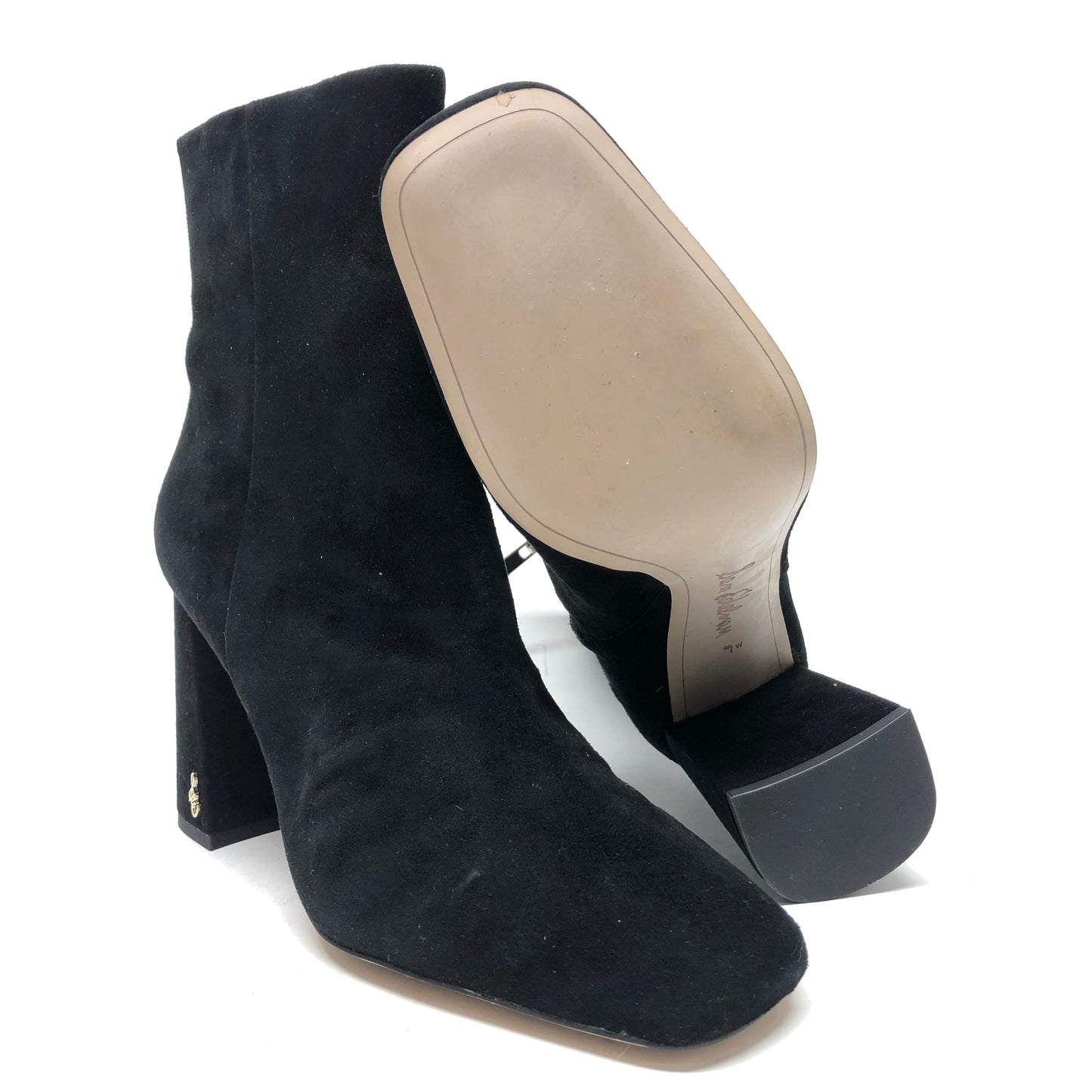 Boots Ankle Heels By Sam Edelman In Black, Size:9