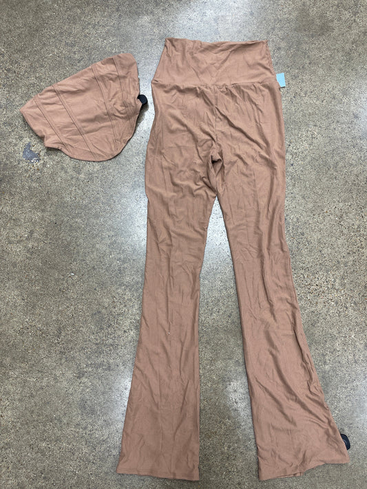 Pants Set 2Pc By Fashion Nova In Tan, Size:S