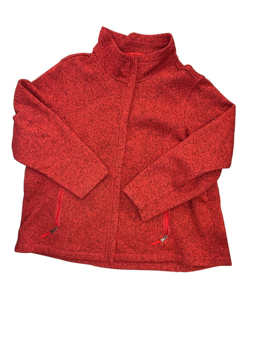 Jacket Fleece By Lands End In Red, Size:3X