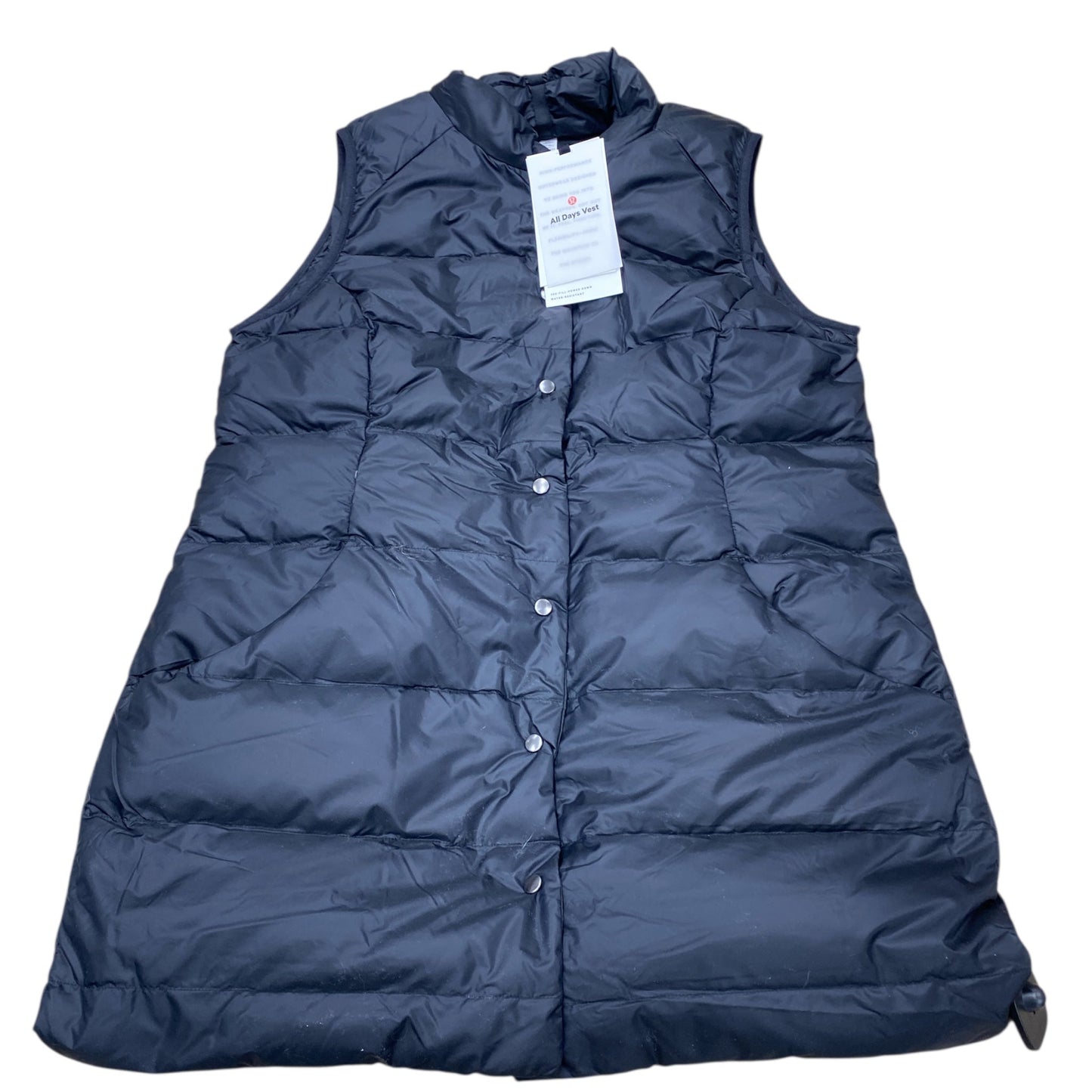 Vest Puffer & Quilted By Lululemon In Black, Size:12