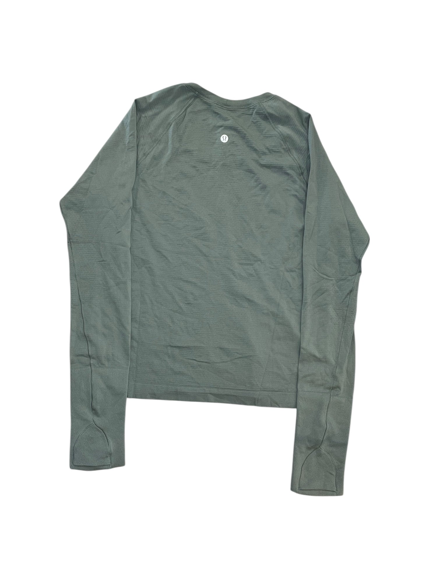 Athletic Top Ls Collar By Lululemon In Green, Size:M