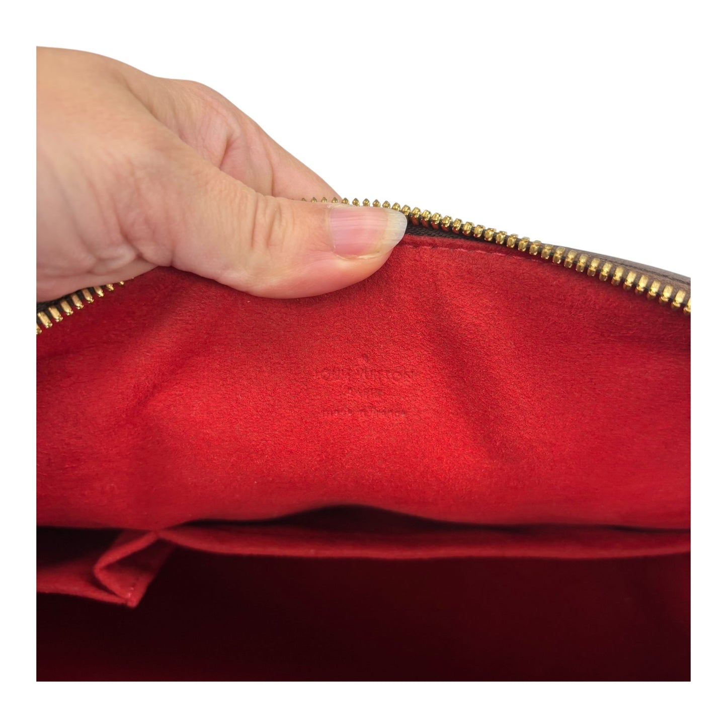 Handbag Luxury Designer By Louis Vuitton In Brown, Size:Medium