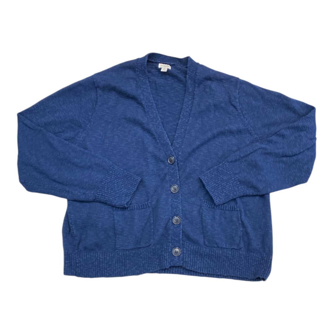 Sweater Cardigan By J. Crew In Blue, Size:Xxl
