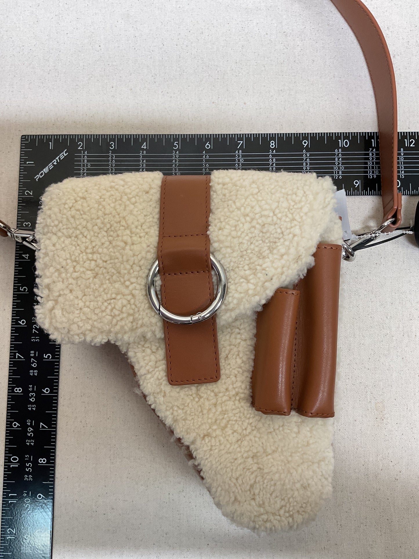 Crossbody By Cma In Brown & Cream, Size:Medium