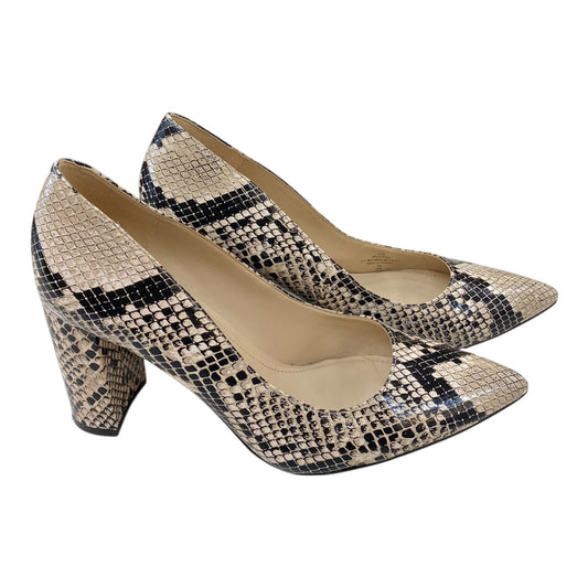 Shoes Heels Block By Marc Fisher In Snakeskin Print, Size:6.5