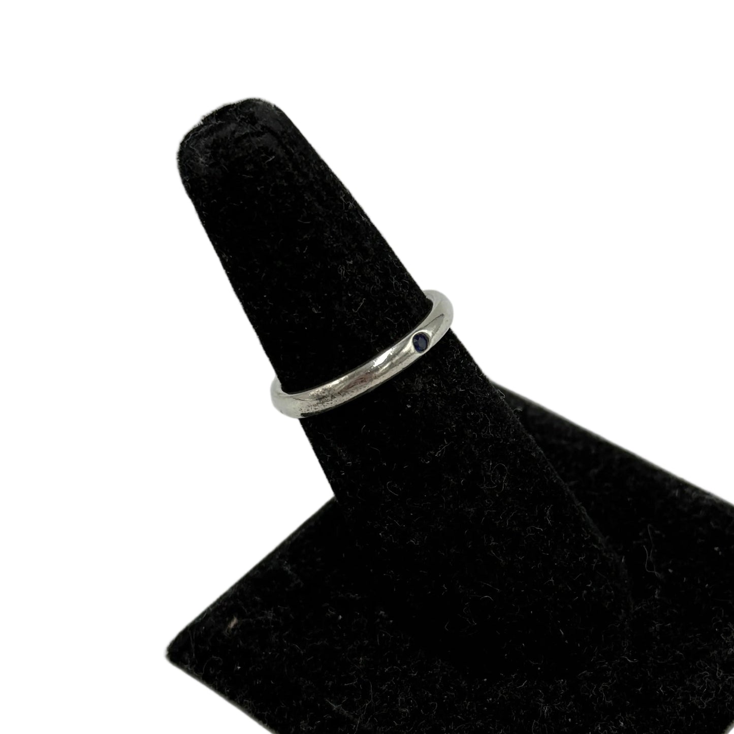 Tiffany & Company Elsa Peretti Sapphire Stacking Band Luxury Ring, Size: 7.5