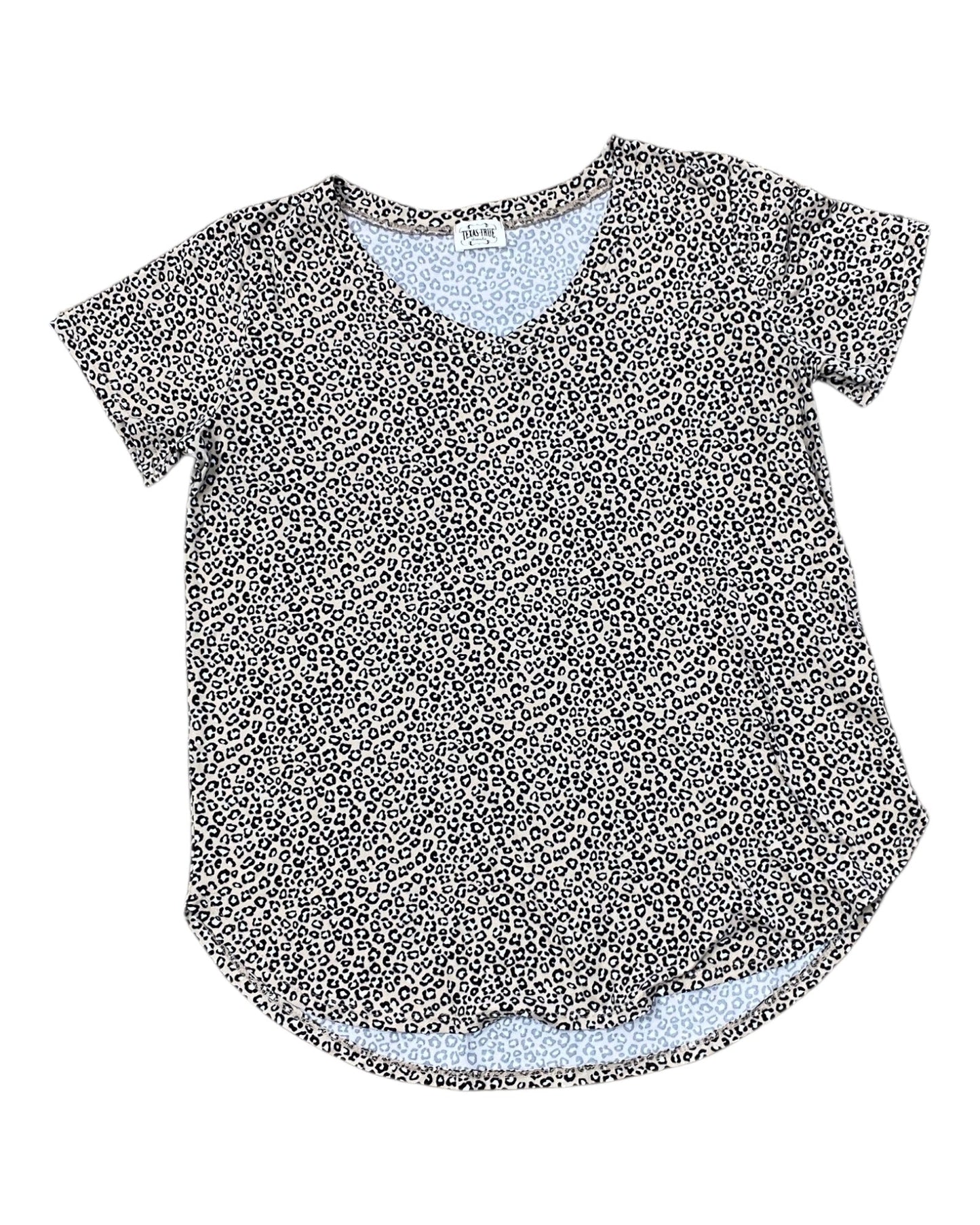Top Ss By Clothes Mentor In Tan & White, Size:S