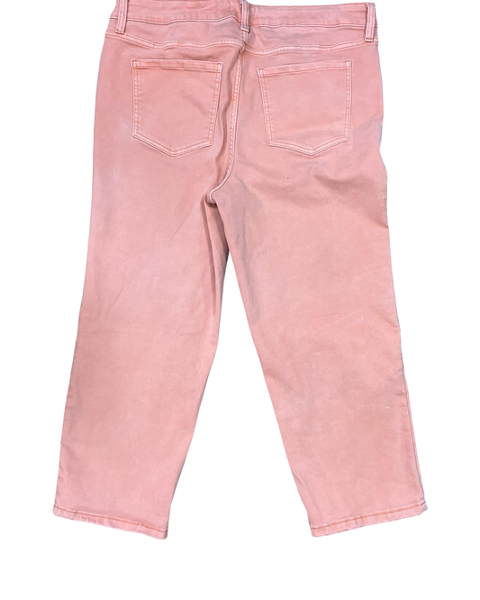 Jeans Cropped By Maurices In Peach, Size:16
