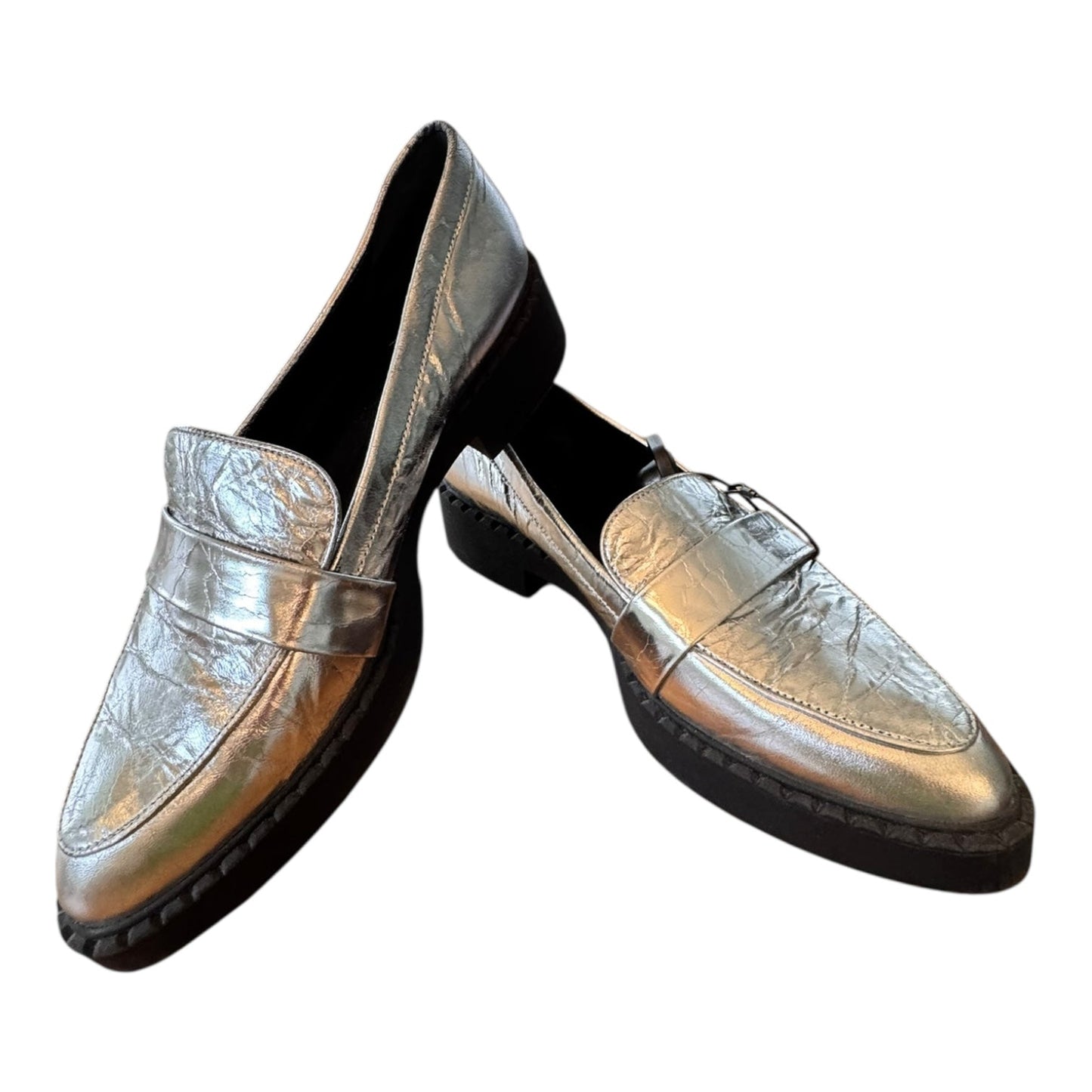 Shoes Heels Block By Vince Camuto In Silver, Size:9