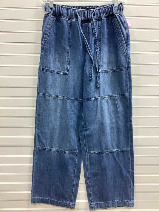 Jeans Wide Leg By Gap In Blue Denim, Size:Xs