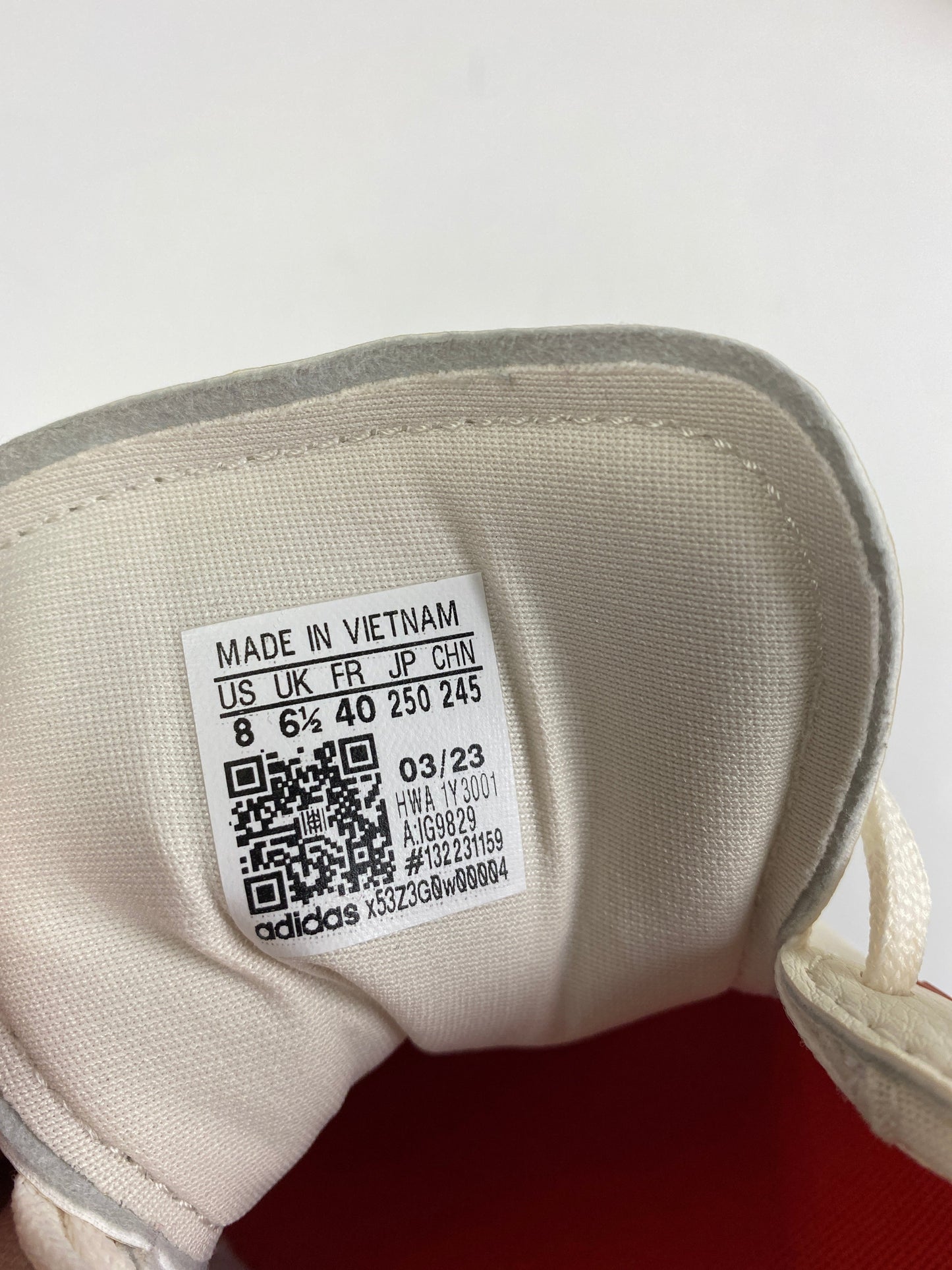 Shoes Sneakers By Adidas In Cream & Pink, Size: 8