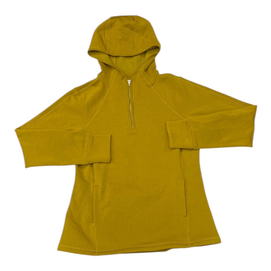 Athletic Sweatshirt Hoodie By Athleta In Gold, Size:M