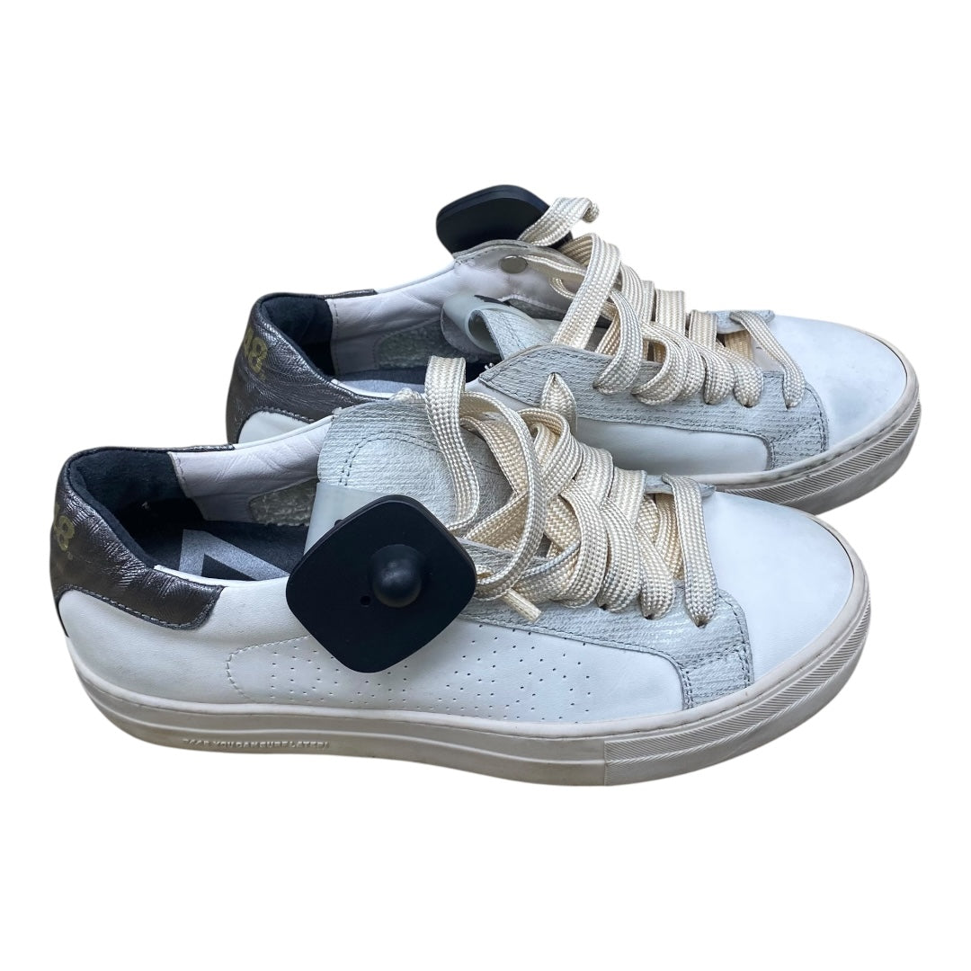Shoes Sneakers By P448 In Grey & White, Size:7.5