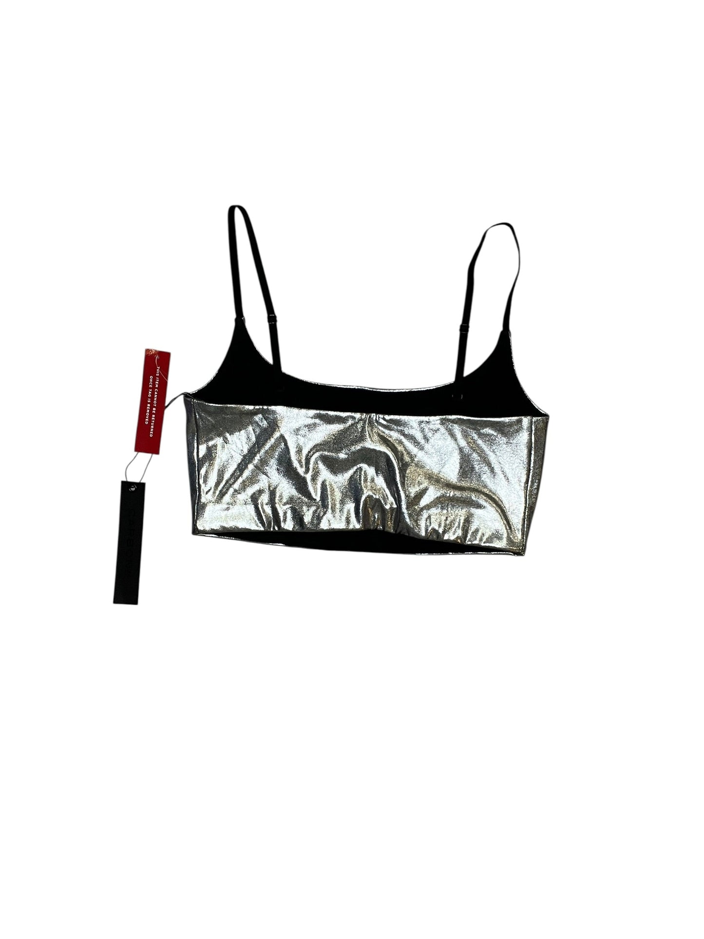 Athletic Bra By Cma In Silver, Size:M