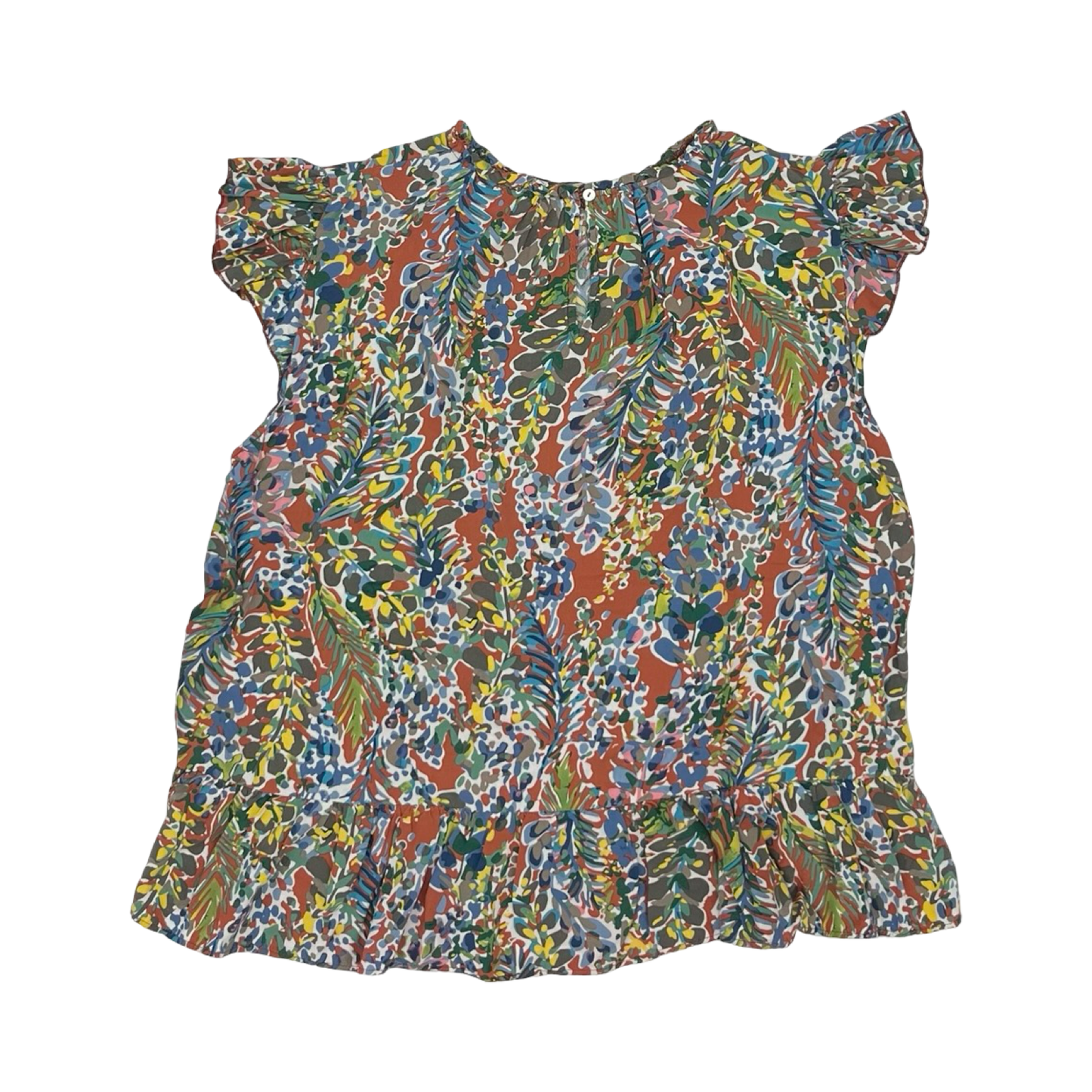 Blouse Ss By Jodifl In Orange, Size:2X