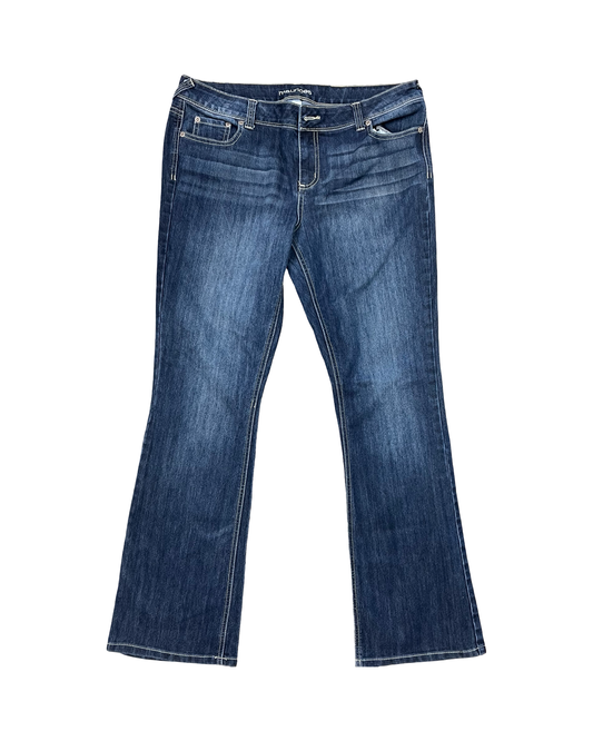Jeans Straight By Maurices In Blue Denim, Size:14