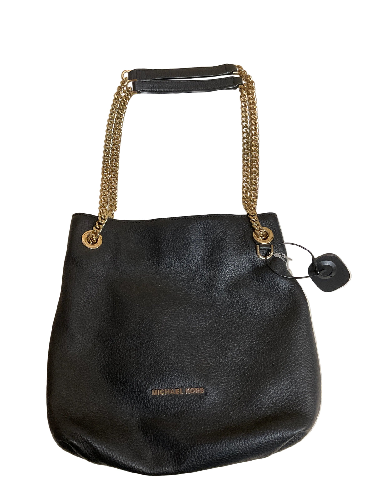 Tote Designer By Michael Kors In Black & Gold, Size:Medium