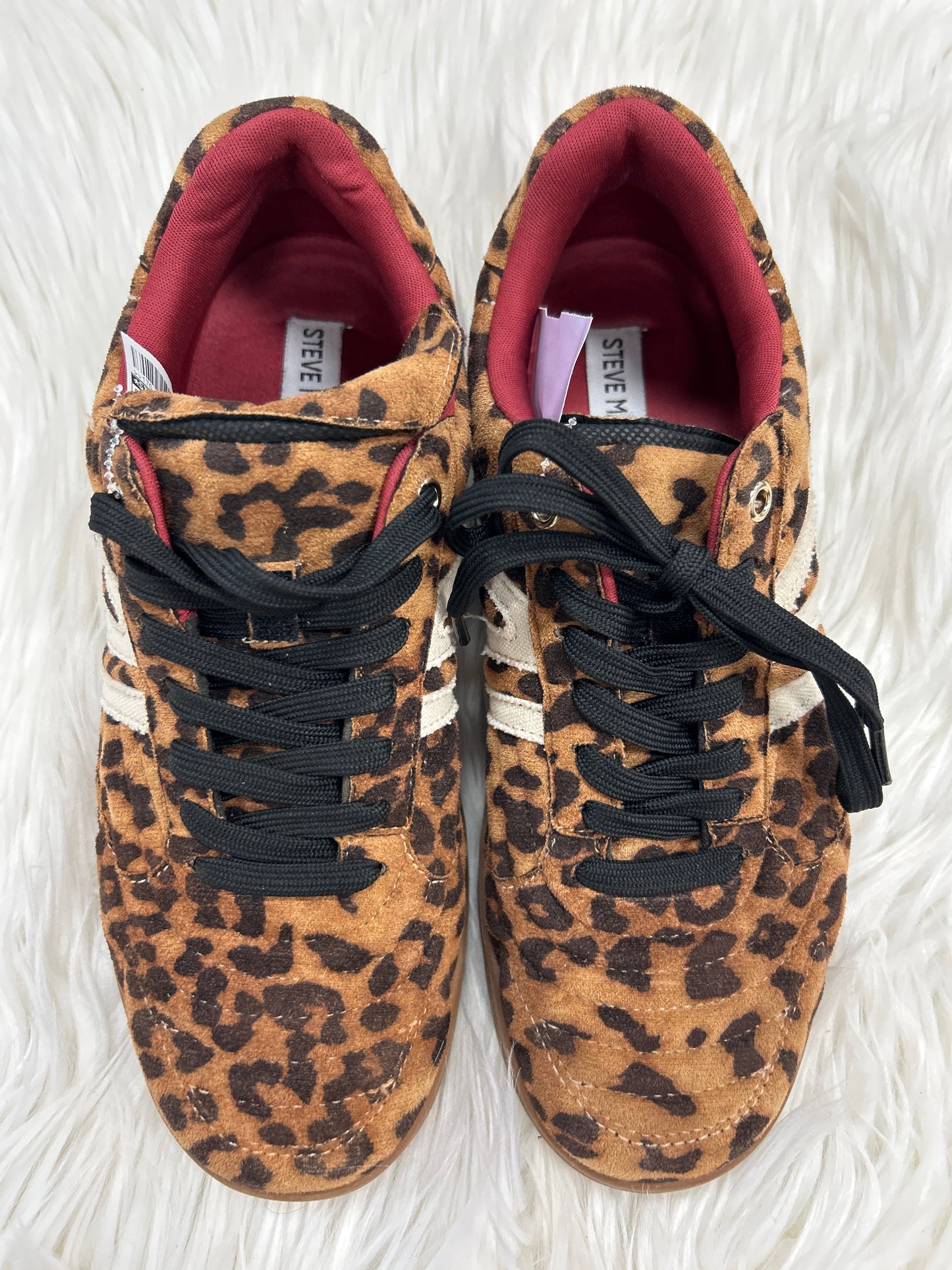 Shoes Sneakers By Steve Madden In Animal Print, Size:8.5