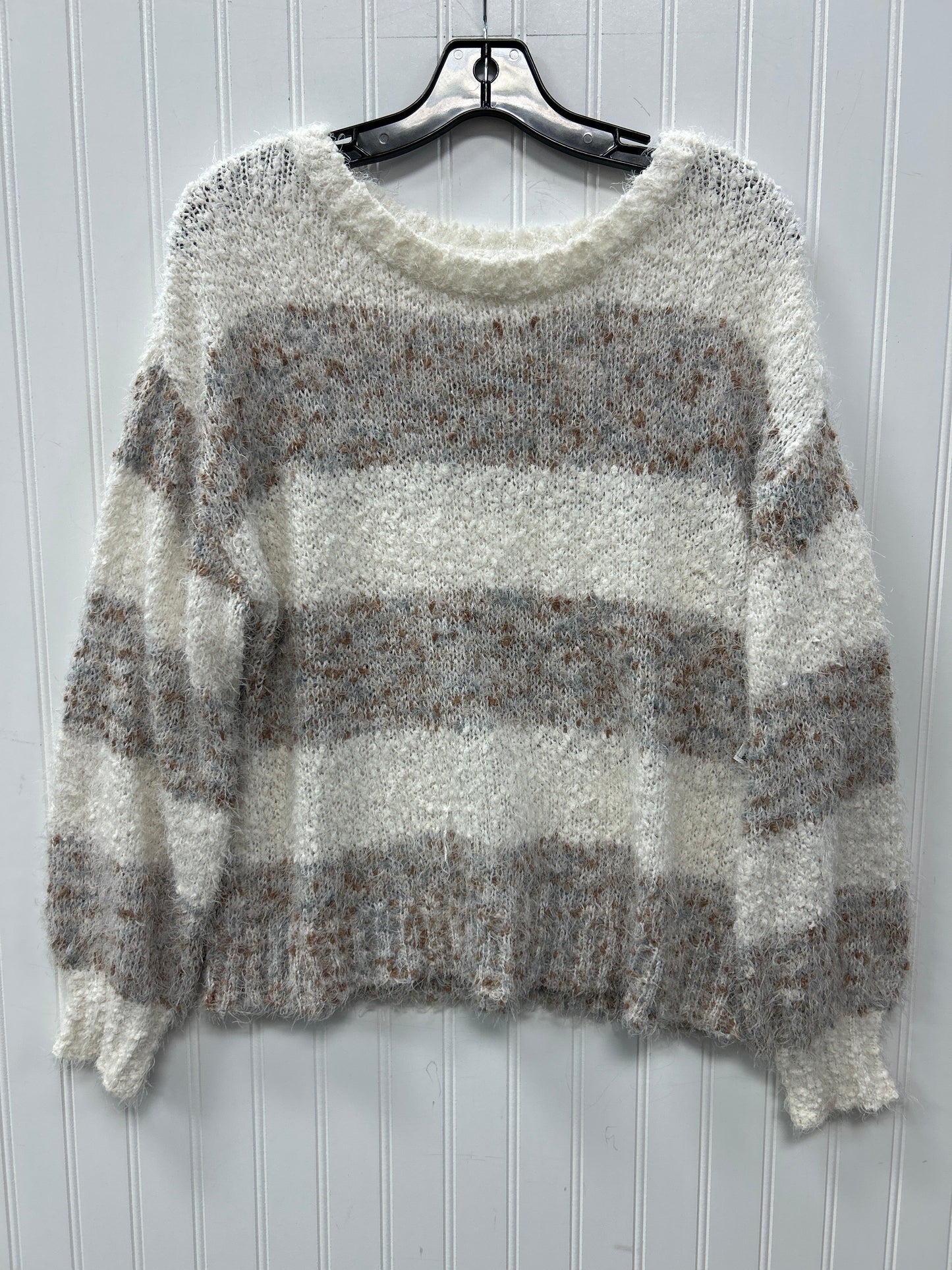 Sweater By Maurices In White, Size:L