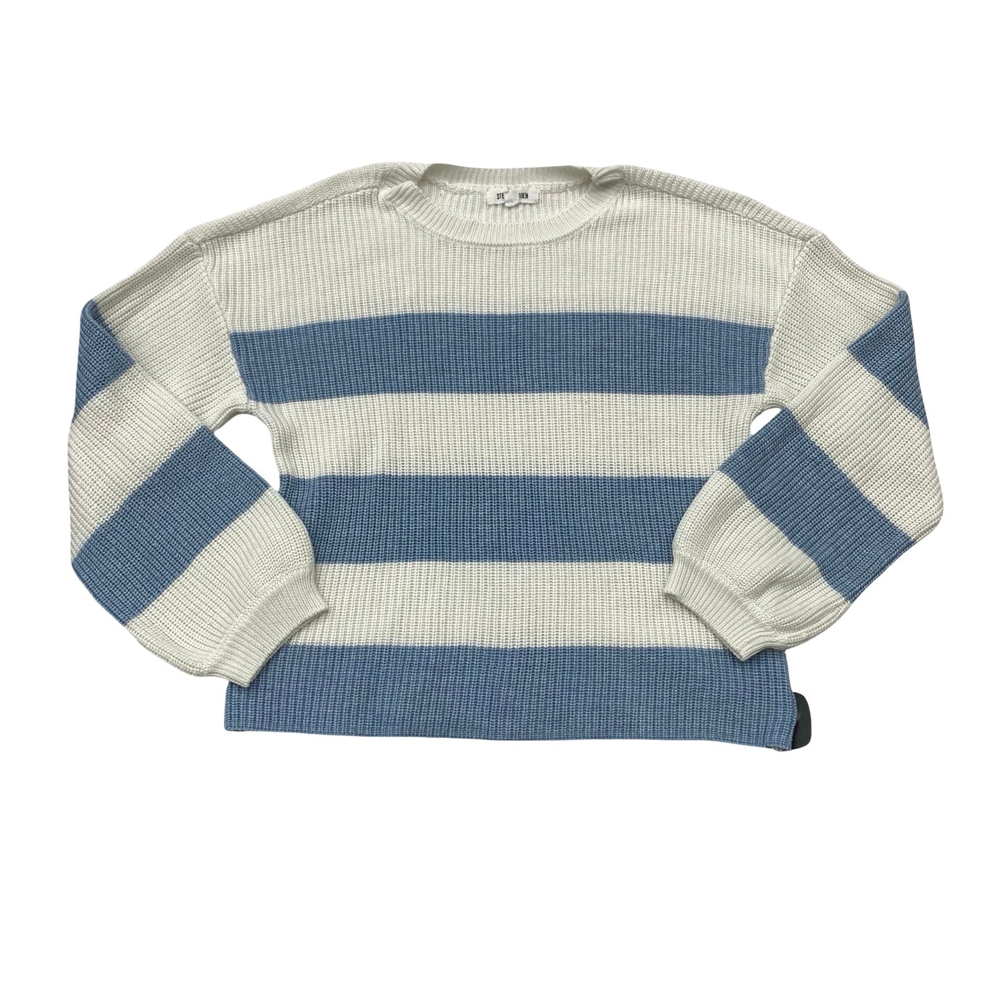 Sweater By Steve Madden In Blue & White
