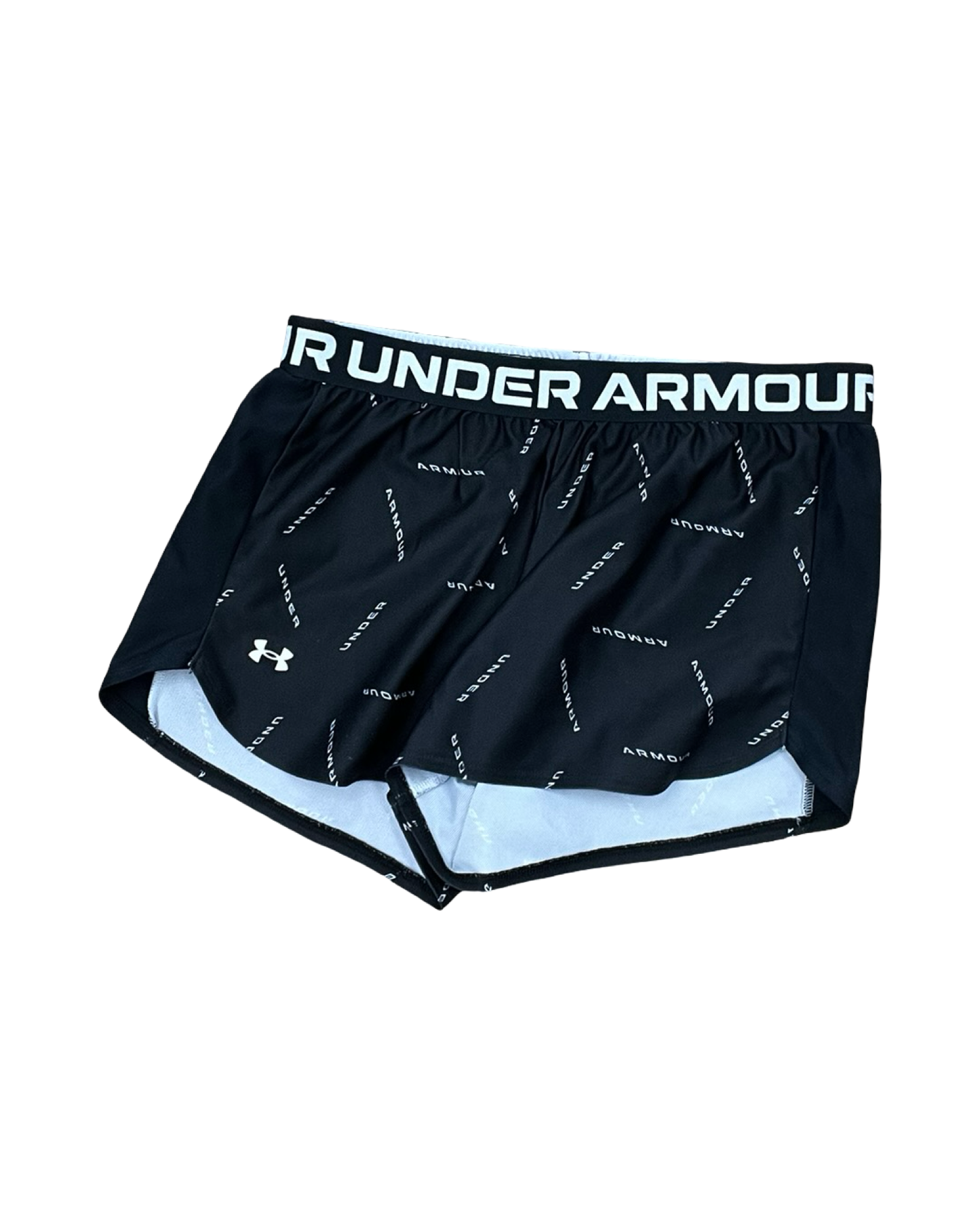 Athletic Shorts By Under Armour In Black & White, Size:M