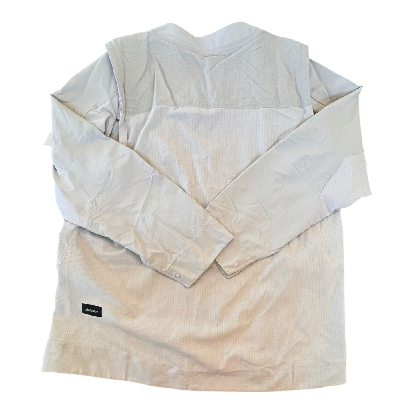 Athletic Jacket By Lululemon In Grey, Size:S