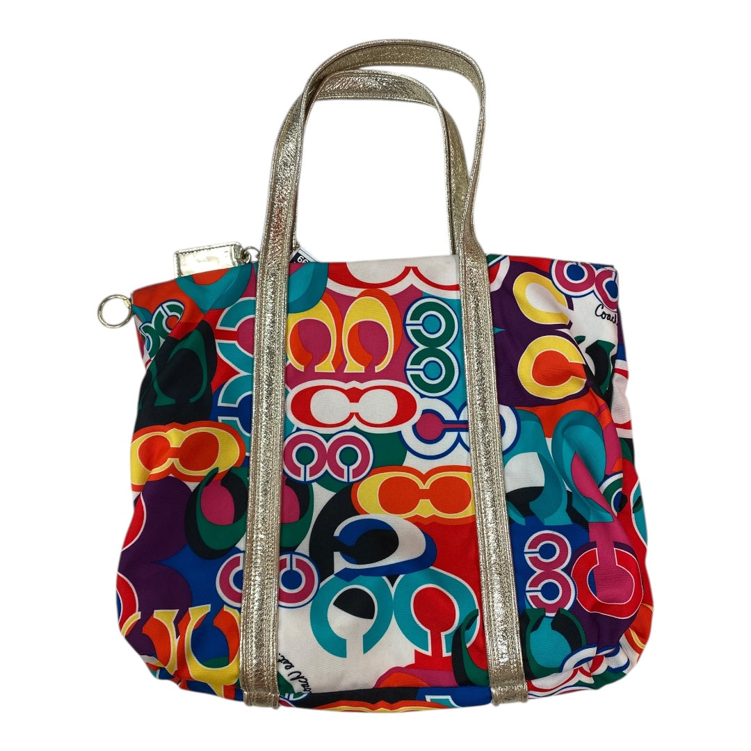 Handbag Designer By Coach In Multi, Size:Large