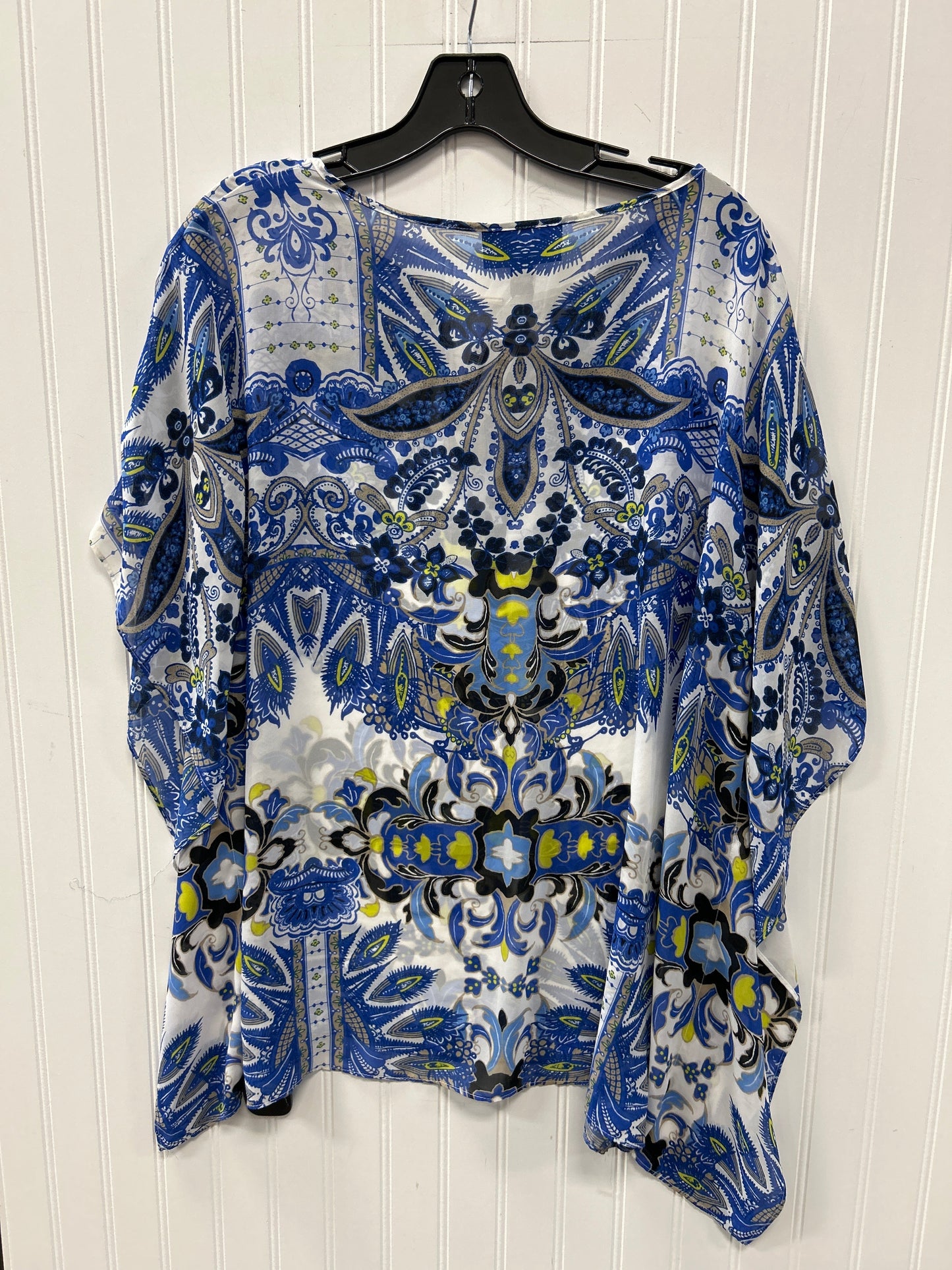 Kimono By Dana Buchman In Blue, Size:L