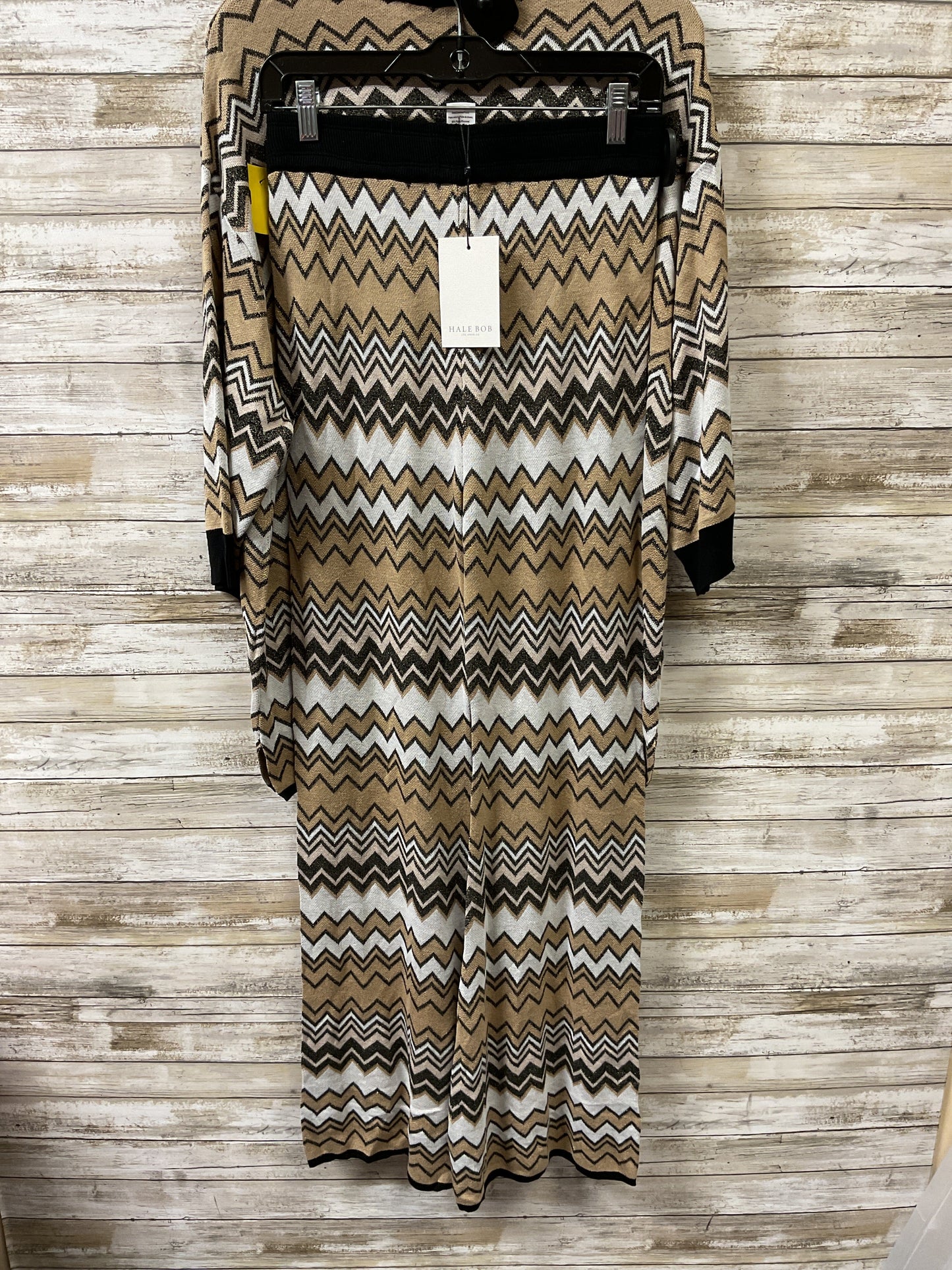 Pants Set 2Pc By Hale Bob In Black & Gold, Size:Xs