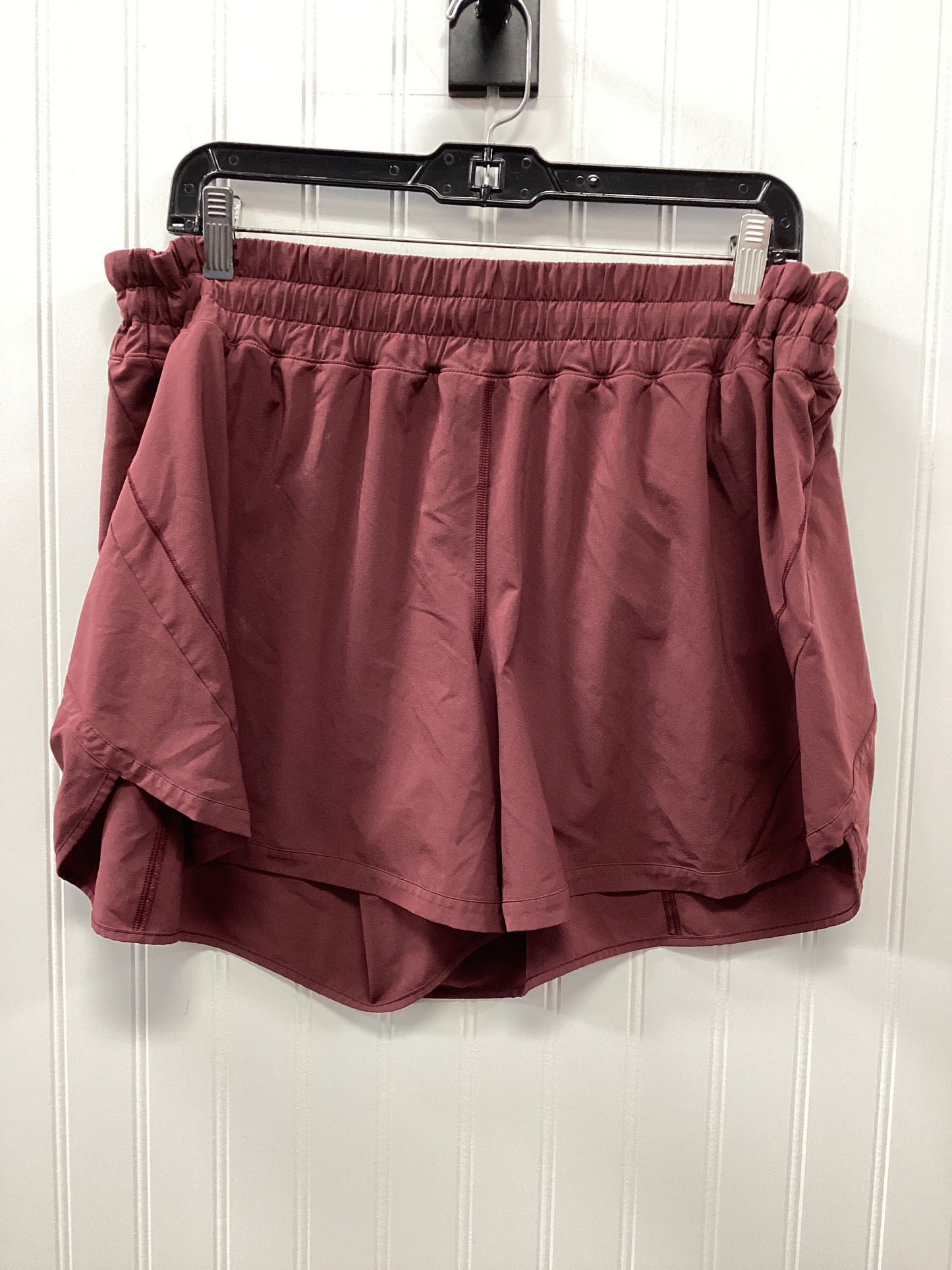 Athletic Shorts By Lululemon In Red, Size:20
