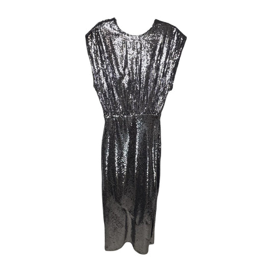 Dress Party Long By Zara In Silver, Size: S