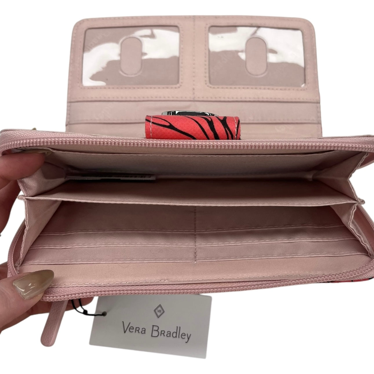 Wallet By Vera Bradley In Pink, Size:Medium