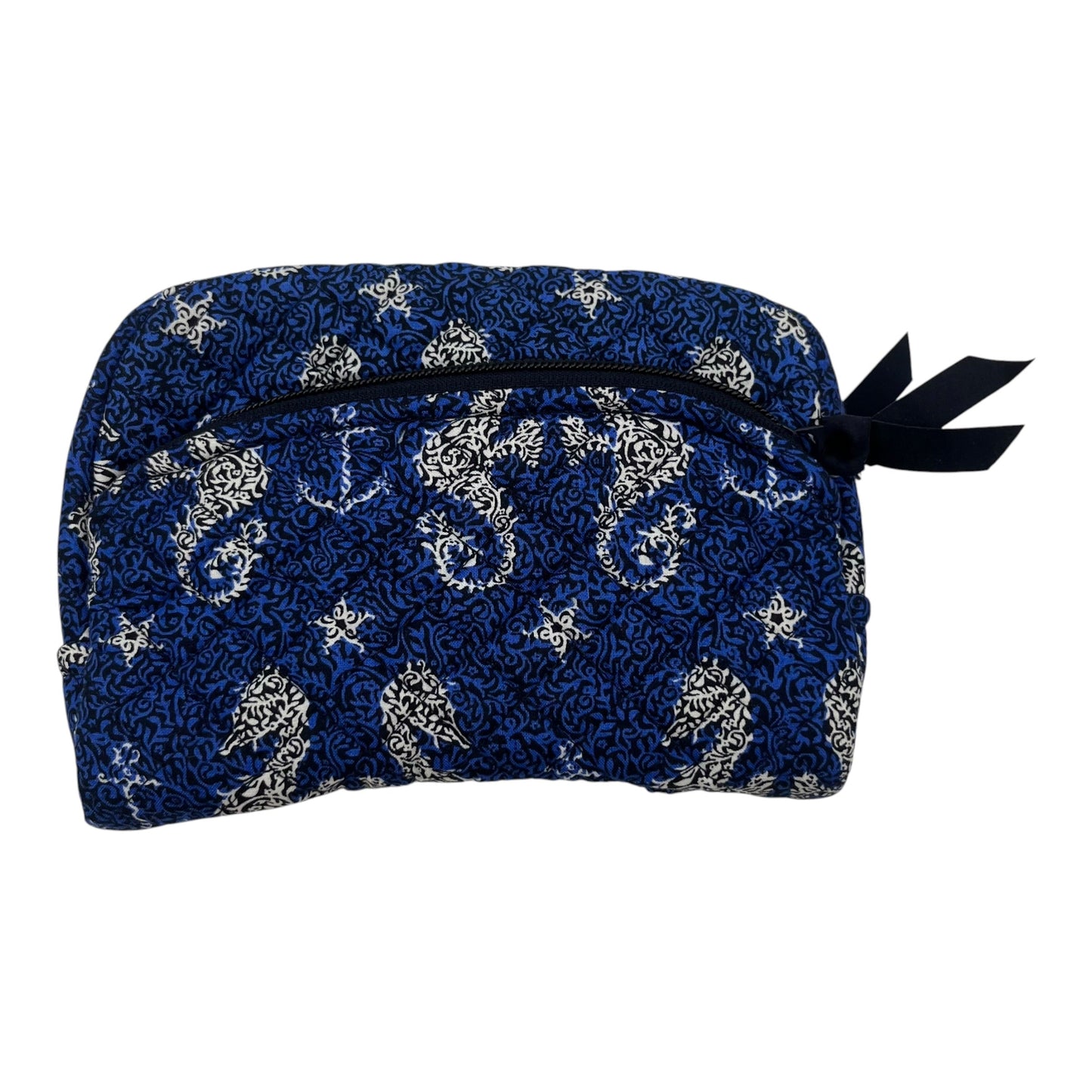 Makeup Bag By Vera Bradley In Blue, Size:Medium