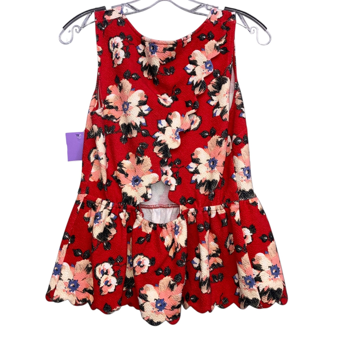 Top Sleeveless By Anthropologie In Floral Print, Size:M