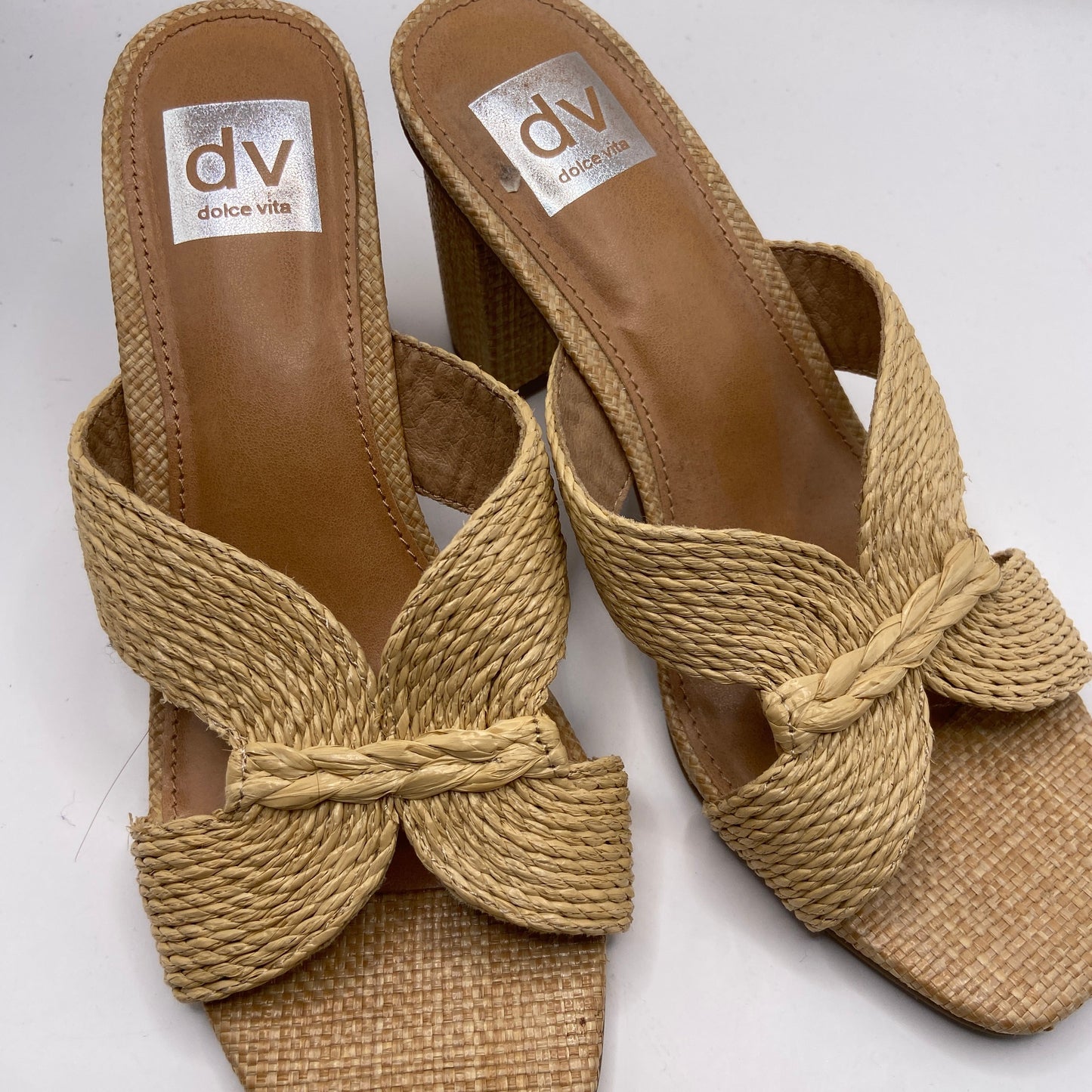 Shoes Heels Block By Dolce Vita In Tan, Size: 8
