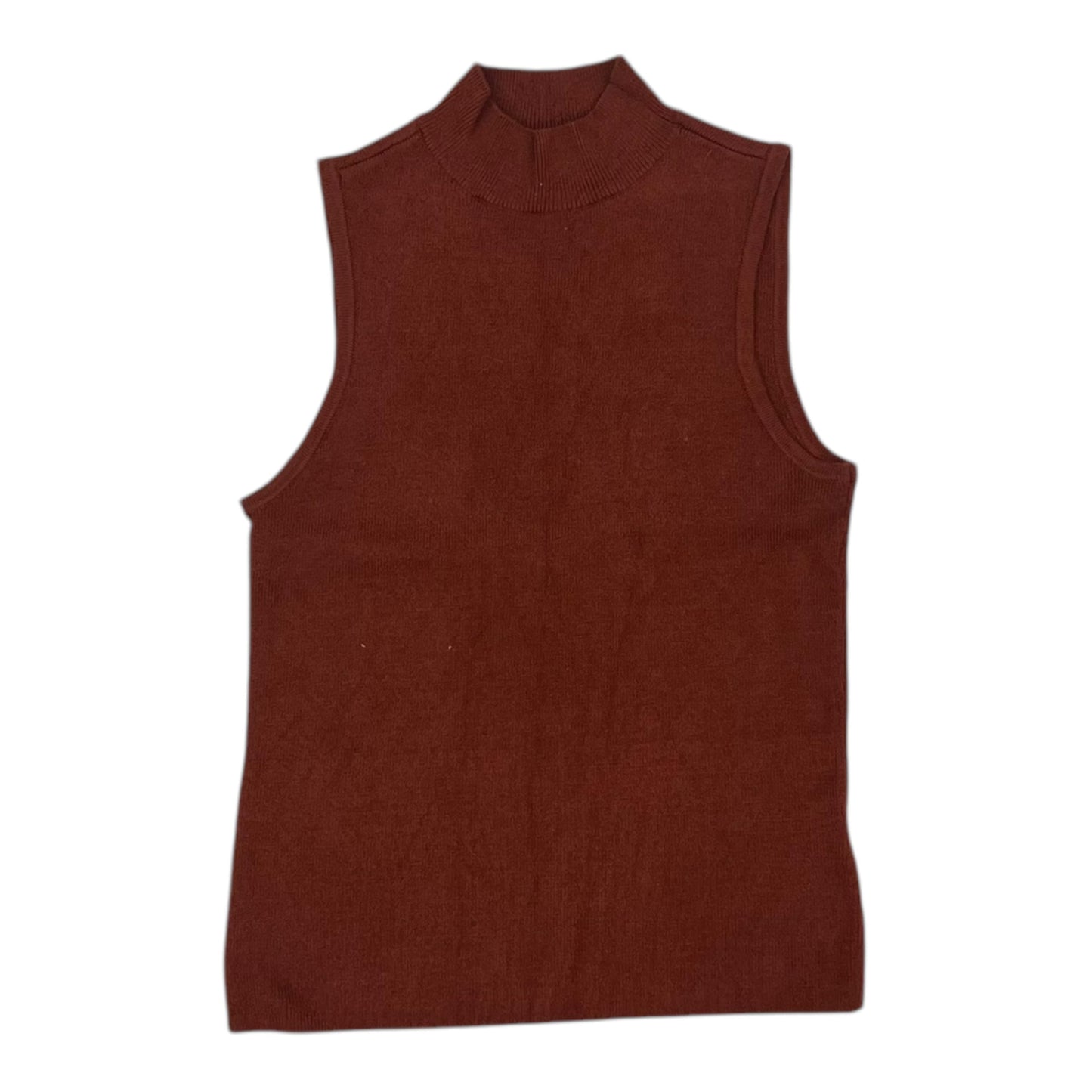 Vest Sweater By Nine West Apparel In Brown, Size:S