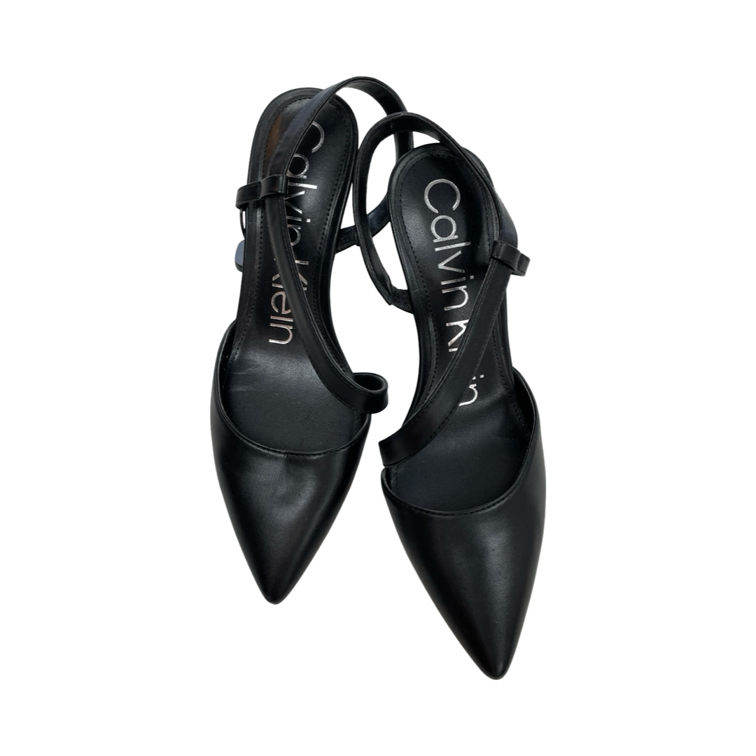 Shoes Heels Kitten By Calvin Klein In Black, Size:7.5