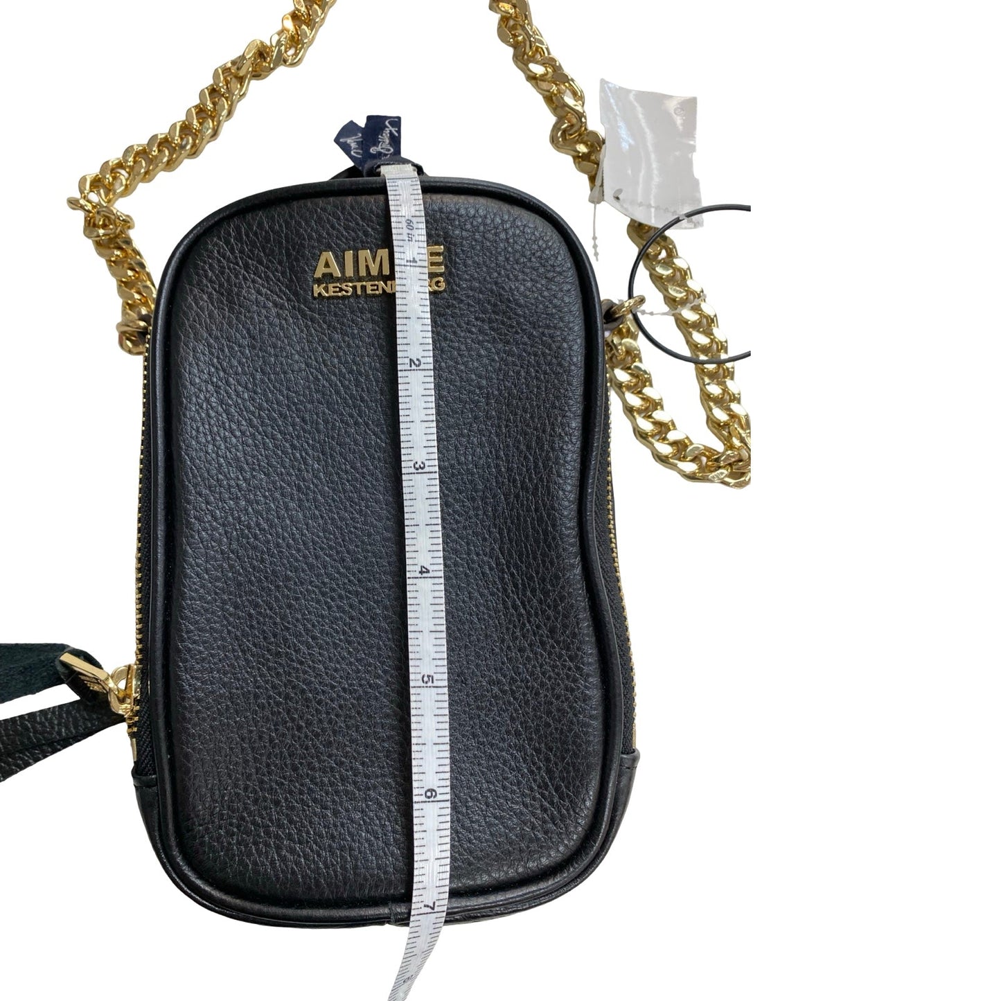 Handbag Leather By Aimee Kestenberg In Black, Size:Small
