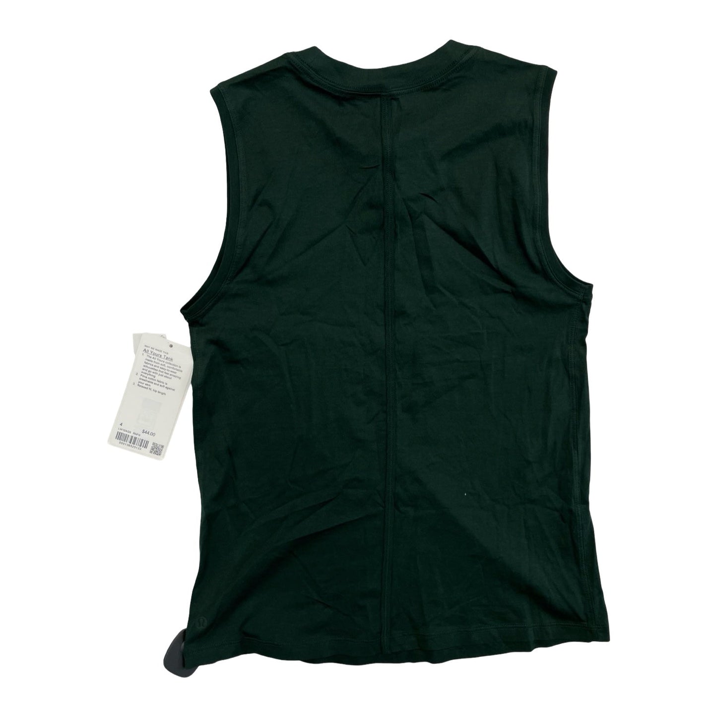Athletic Tank Top By Lululemon In Green, Size:4
